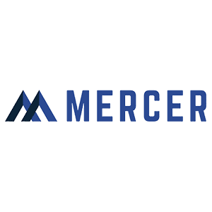 Mercer Stendal GmbH Logo von Mercer mit blauen Buchstaben