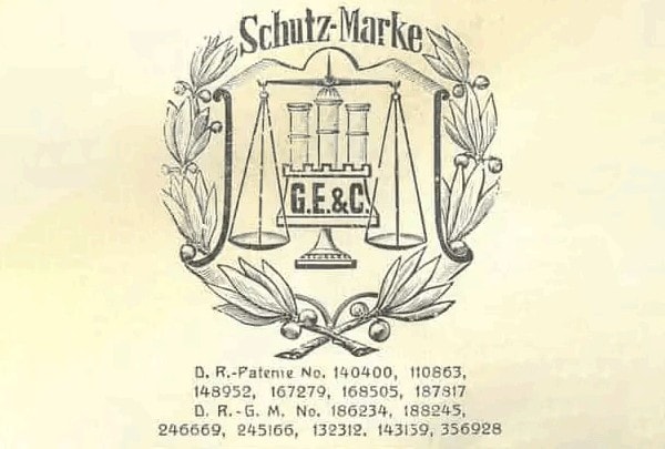 Logo Essmann Waagen 1910