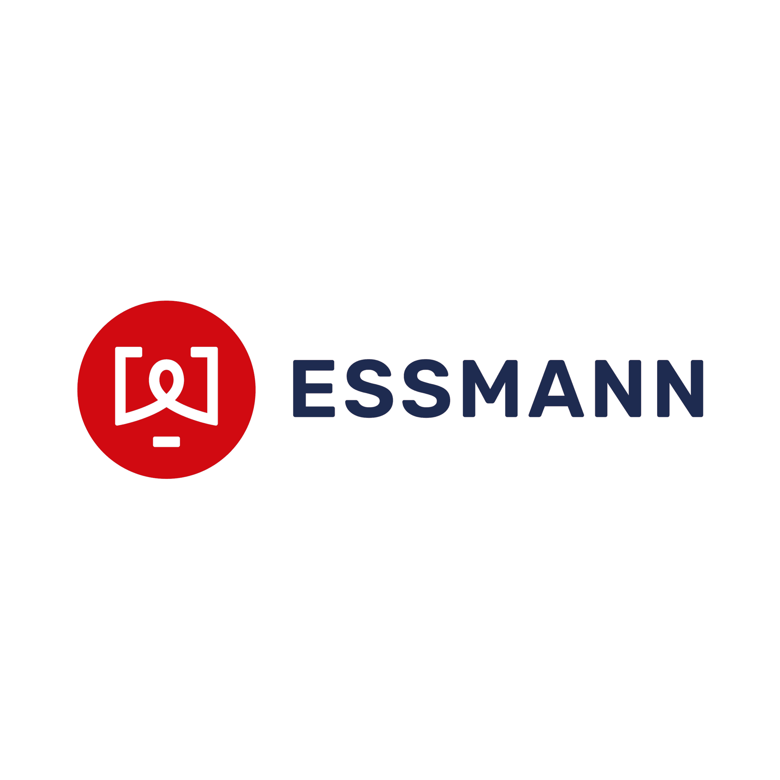 Hauptlogo ESSMANN | Waagen & Automation: Schriftzug ESSMANN mit rotem Punkt und dem Zusatz Waagen & Automation