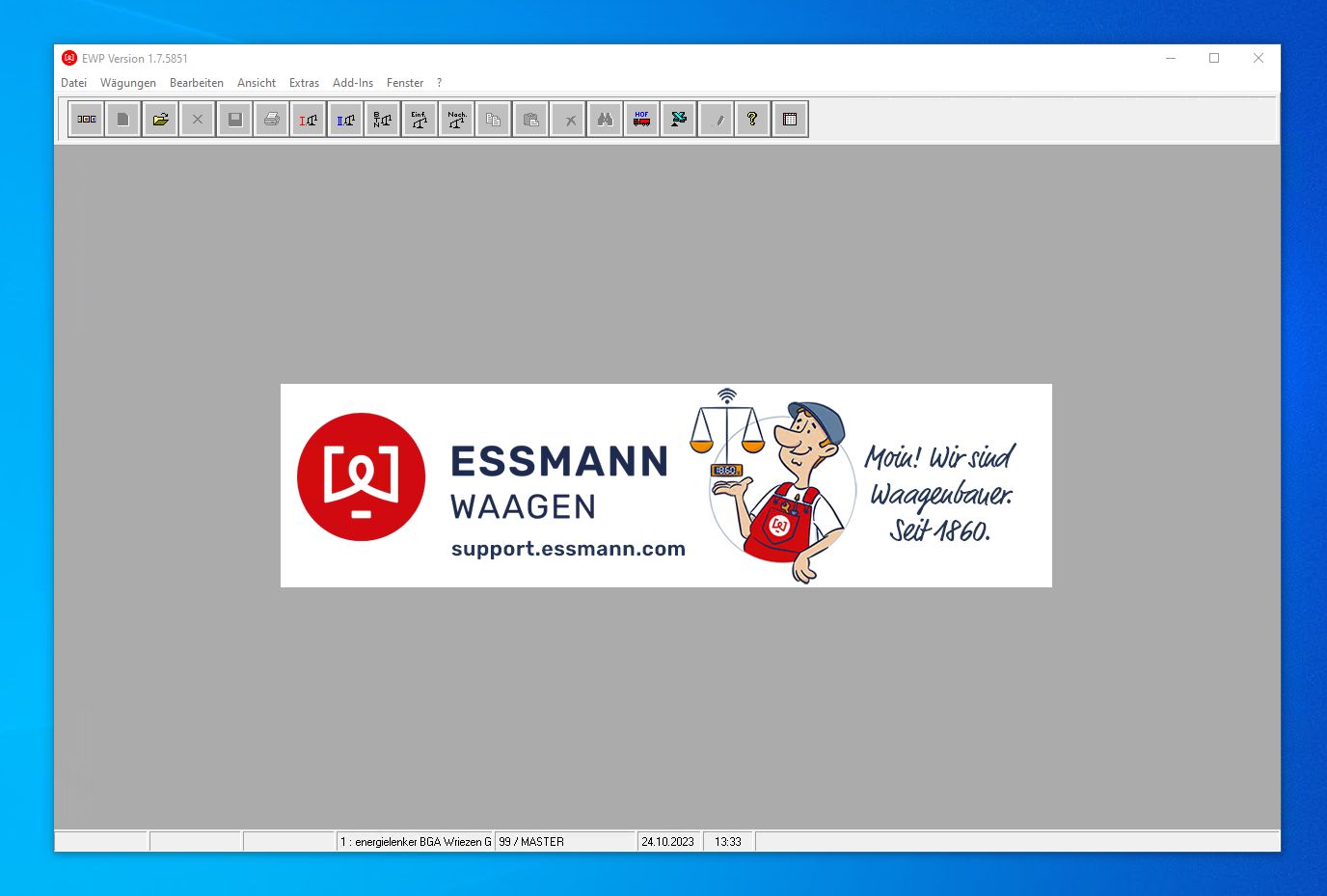 EWP ESSMANN-weegsoftware met weegschalenfabrikant Albert