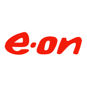 E.ON Energie Deutschland GmbH Rotes Coca-Cola Logo auf weißem Hintergrund