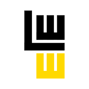 LEONHARD WEISS GmbH & Co. KG Abstraktes Schwarz-Gelbes Logo von Leonhard Weiss