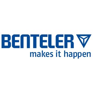 BENTELER International Aktiengesellschaft Logo von Benteler mit Slogan 'makes it happen'