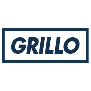 GRILLO Werke AG Logo mit dem Wort GRILLO in Weiß auf Blau