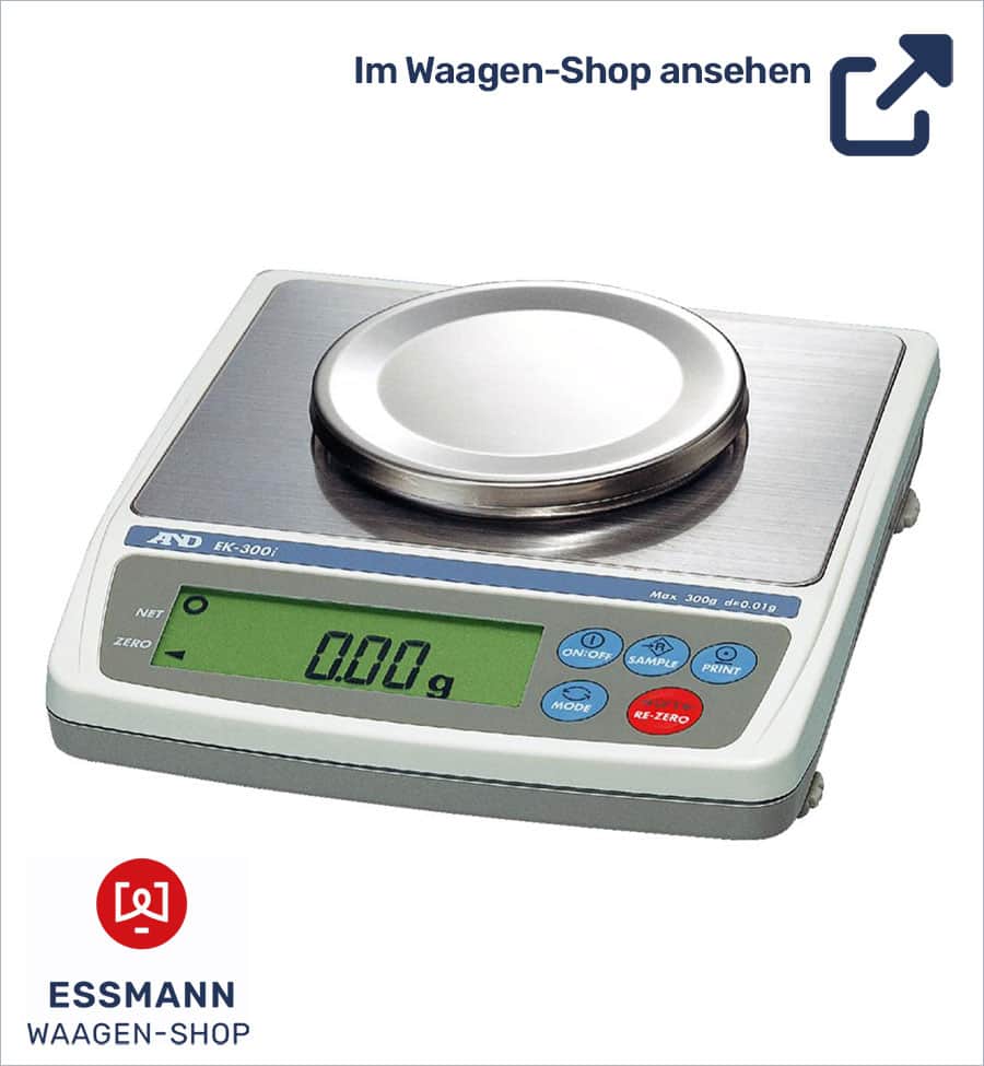 Digitale Waage mit Edelstahlplatte