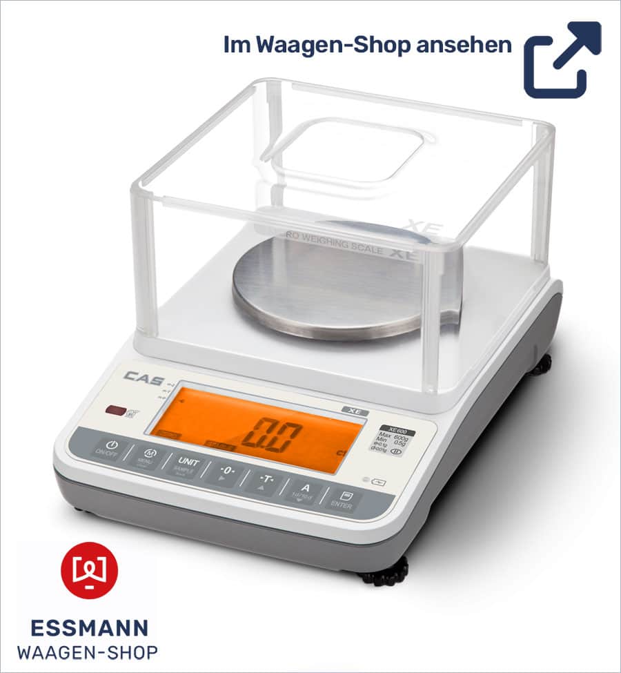 Elektronische Waage mit Anzeige