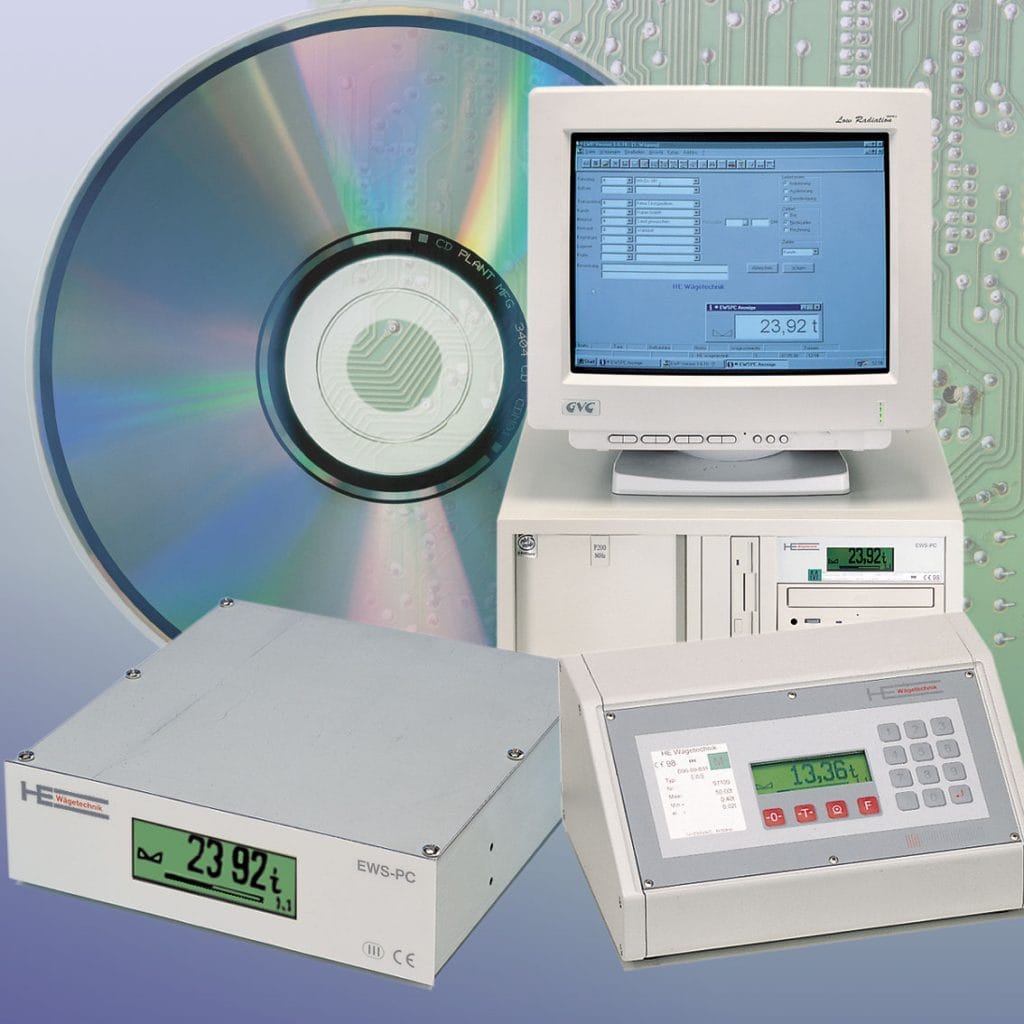 Weighing System with PC, Display Unit, and CD